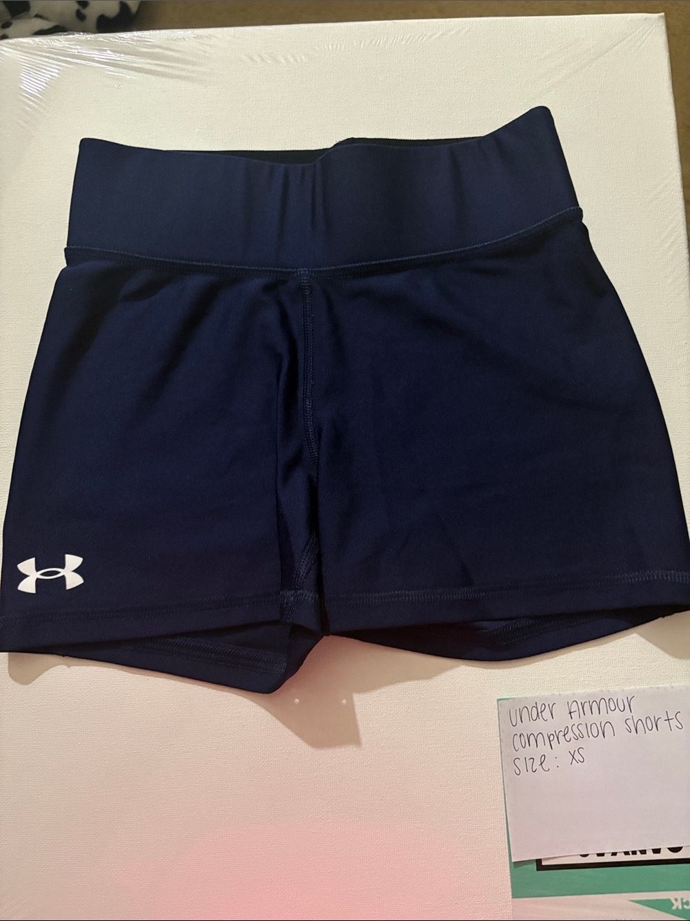 Under Armour Navy Blue Women's Compression Athletic Shorts